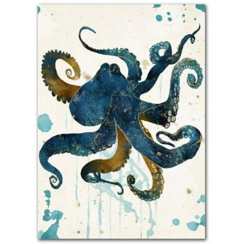Steampunk wanddecoratie – octopus