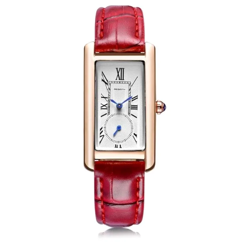 Aanzicht 4 — Horloge voor dames – rechthoekig vintage