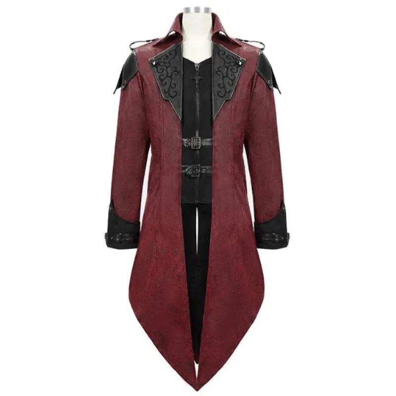 Aanzicht 6 — Mantel voor heren – gothic rood