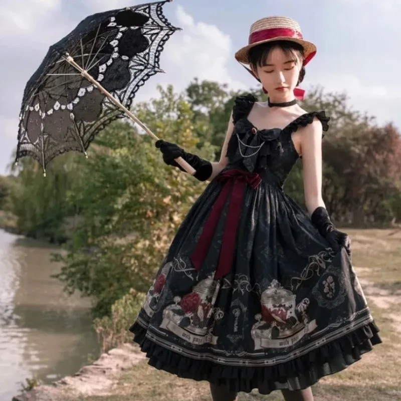 Aanzicht 2 — Jurk – lolita zwart