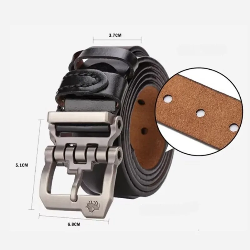 Aanzicht 3 — Steampunk riem voor heren – leer