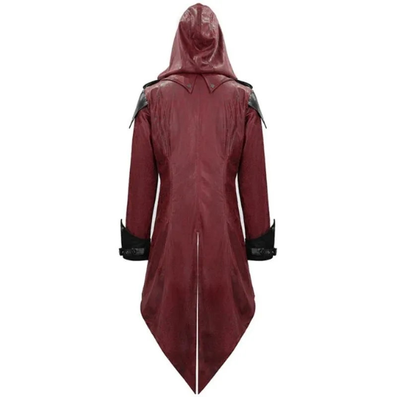 Aanzicht 7 — Mantel voor heren – gothic rood