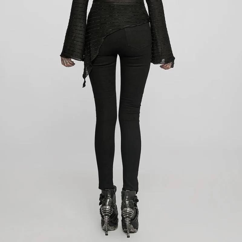 Aanzicht 3 — Steampunk jeans voor dames