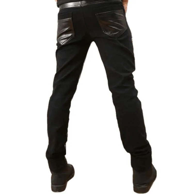 Aanzicht 4 — Broek voor heren – PU-kunstleer gothic