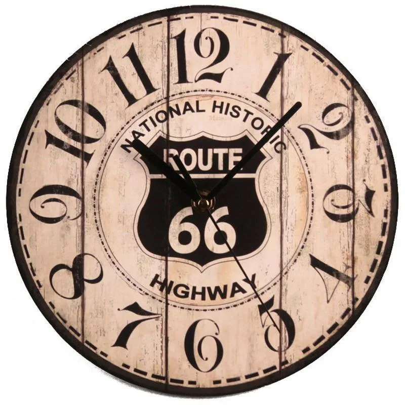 Aanzicht 8 — Wandklok – vintage van hout