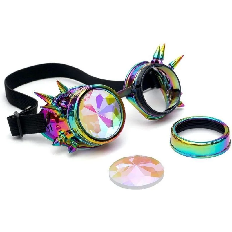 Steampunk kaleidoscoopbril – met klinknagels
