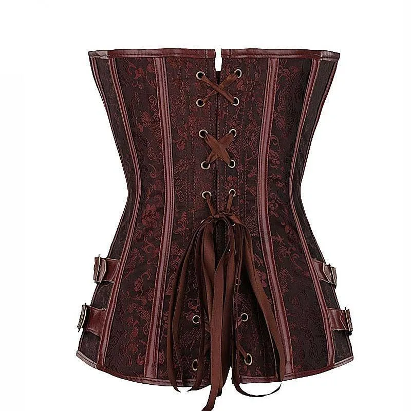 Aanzicht 3 — Steampunk korset – Overbust