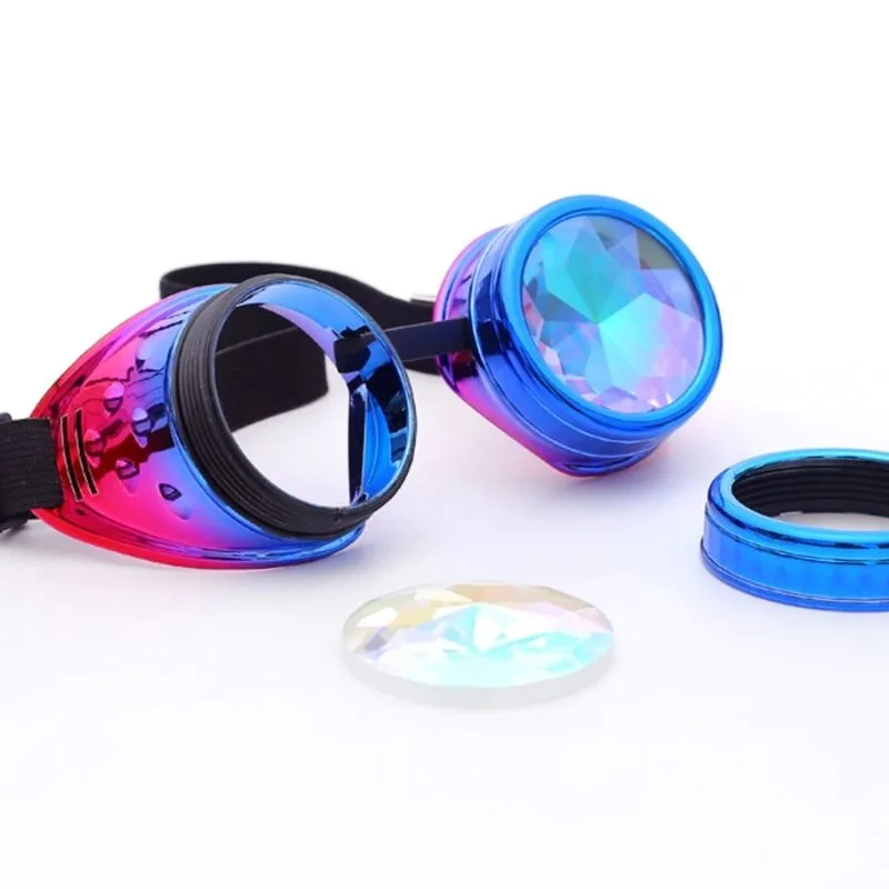 Aanzicht 4 — Steampunk bril – kaleidoscoop