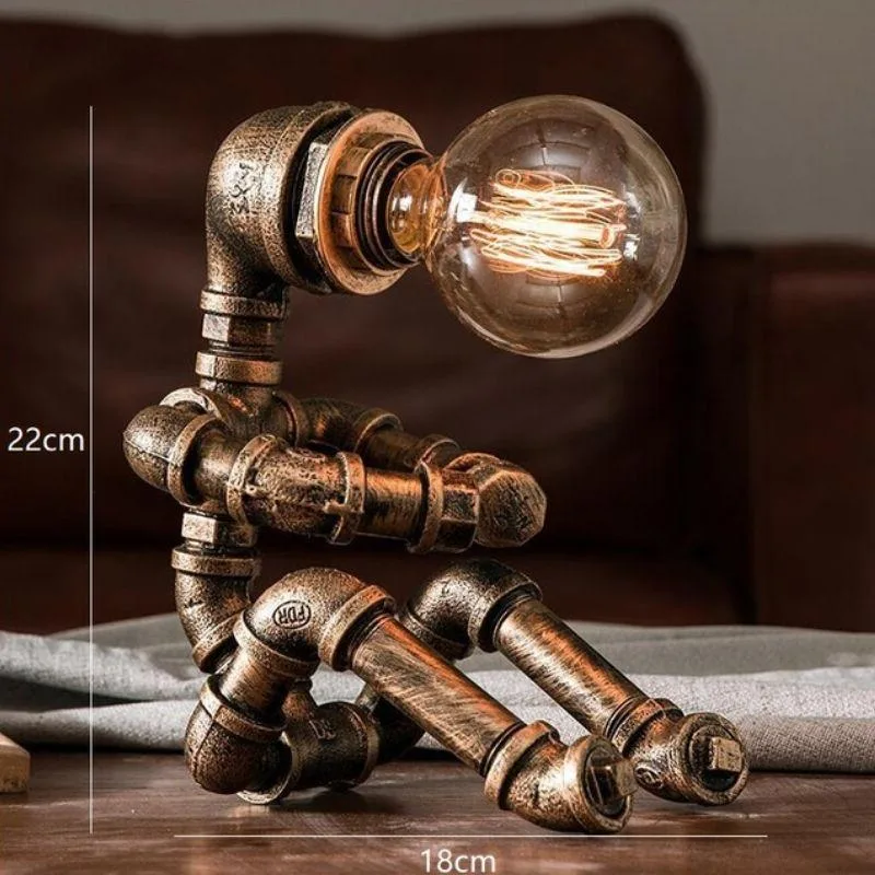 Aanzicht 10 — Steampunk lamp – Robot