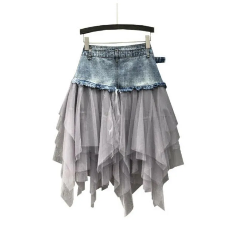 Aanzicht 5 — Rok – jeans en tule