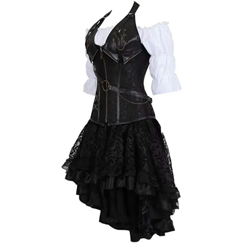 Aanzicht 2 — Steampunk jurk – korset