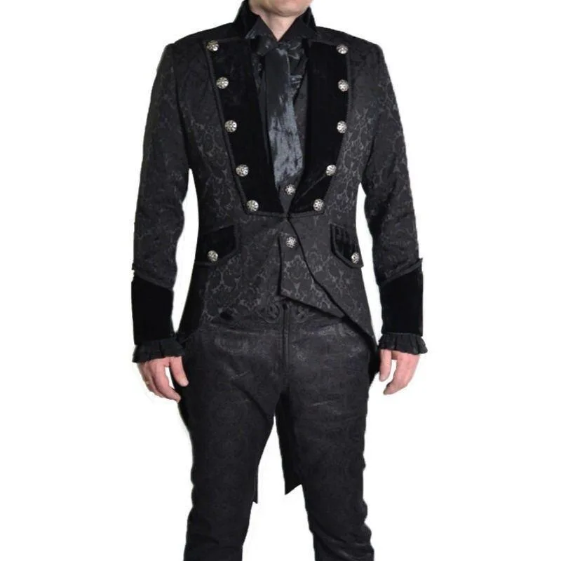 Aanzicht 2 — Steampunk jas – gothic van rokkostuumstijl