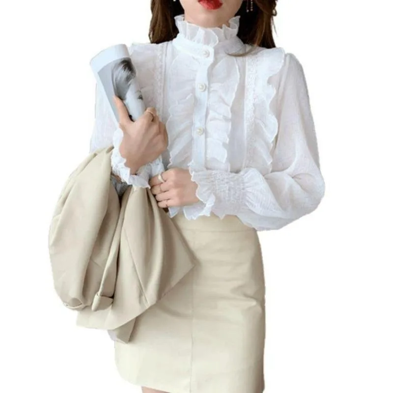 Aanzicht 3 — Blouse – Victoriaans met ruches