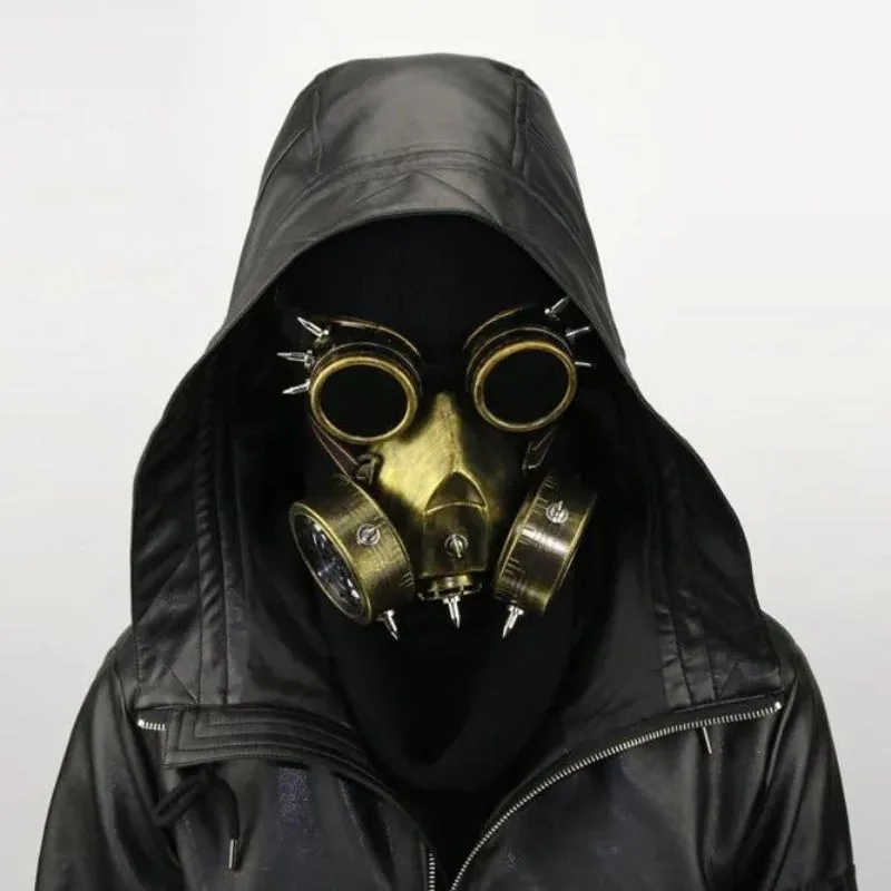 Aanzicht 2 — Steampunk gasmasker als kostuumaccessoire