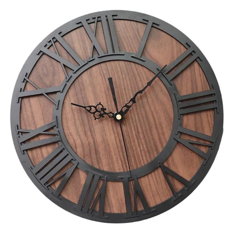 Steampunk horloge – industrieel van hout