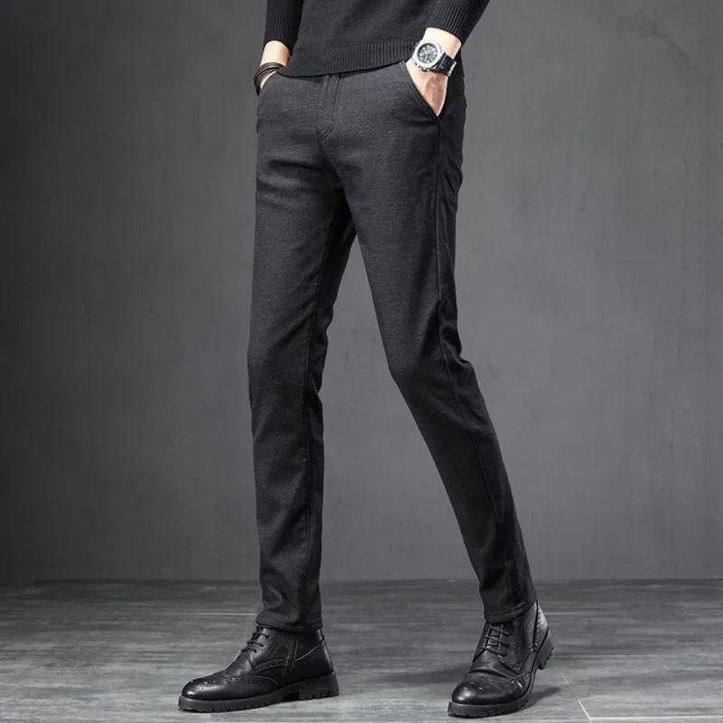 Aanzicht 3 — Broek voor heren – Tweed zwart