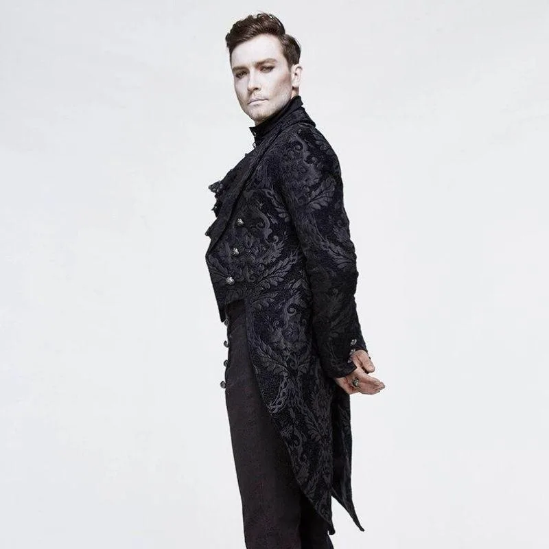 Aanzicht 2 — Steampunk jas – gothic zwart