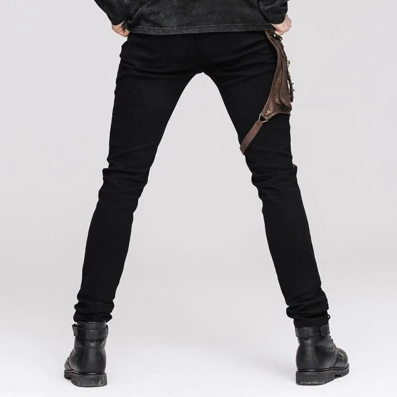 Aanzicht 5 — Steampunk broek voor heren – gothic