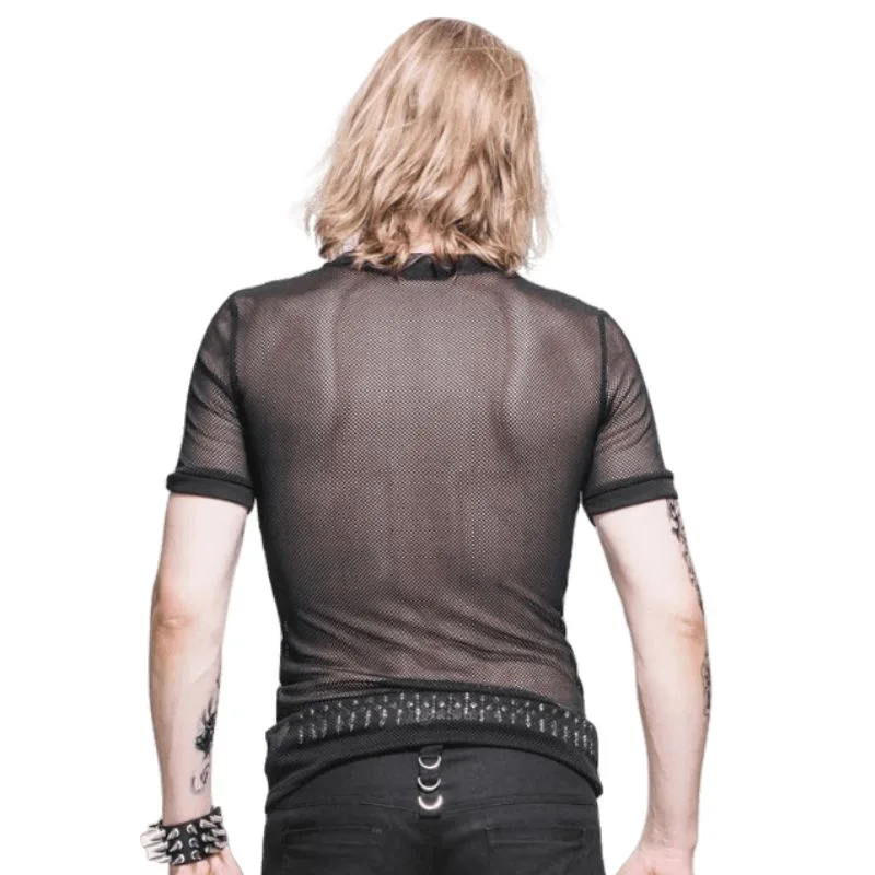 Aanzicht 2 — T-shirt voor heren – transparant