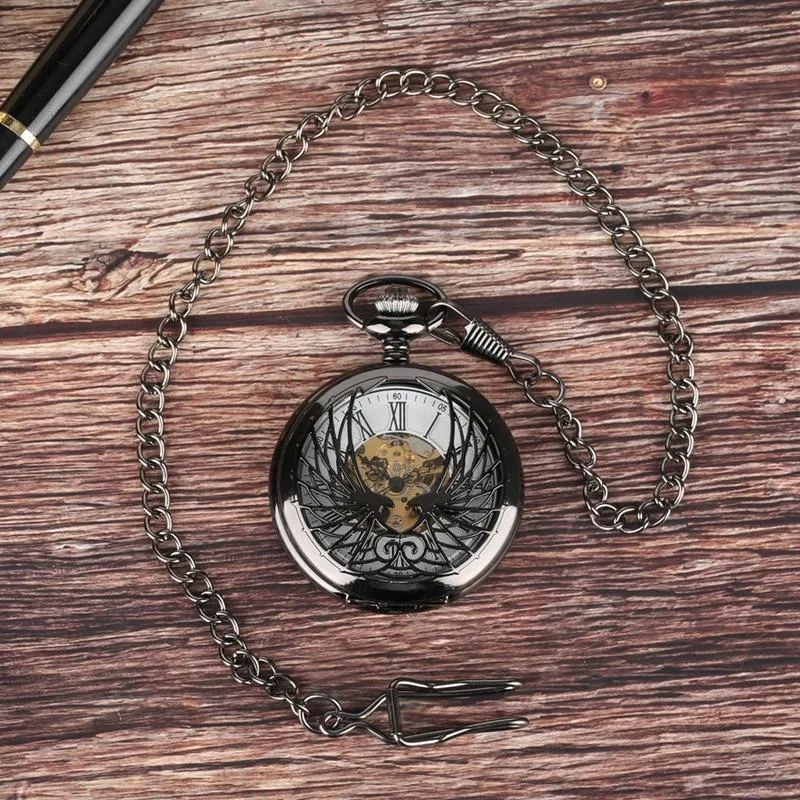 Aanzicht 8 — Steampunk zakhorloge – feniks