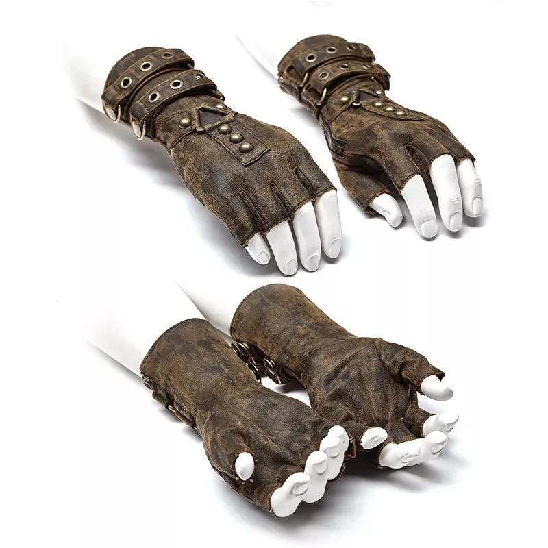 Steampunk handschoenen voor heren