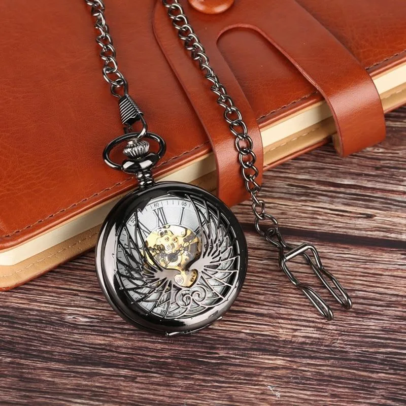 Aanzicht 4 — Steampunk zakhorloge – feniks