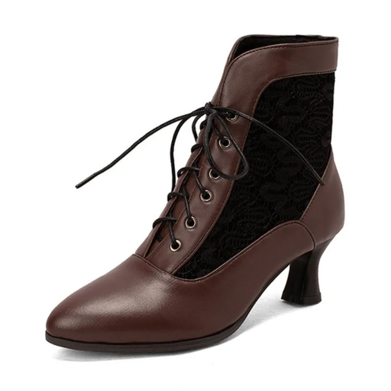 Aanzicht 10 — Steampunk enkellaarzen – Edwardiaans