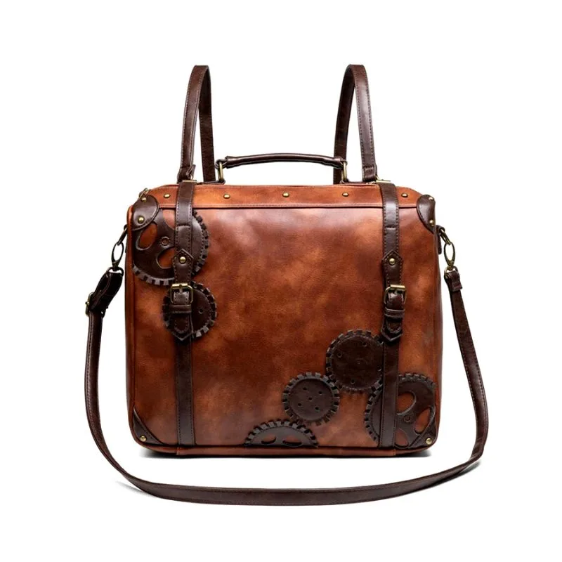 Steampunk tas – van PU-kunstleer
