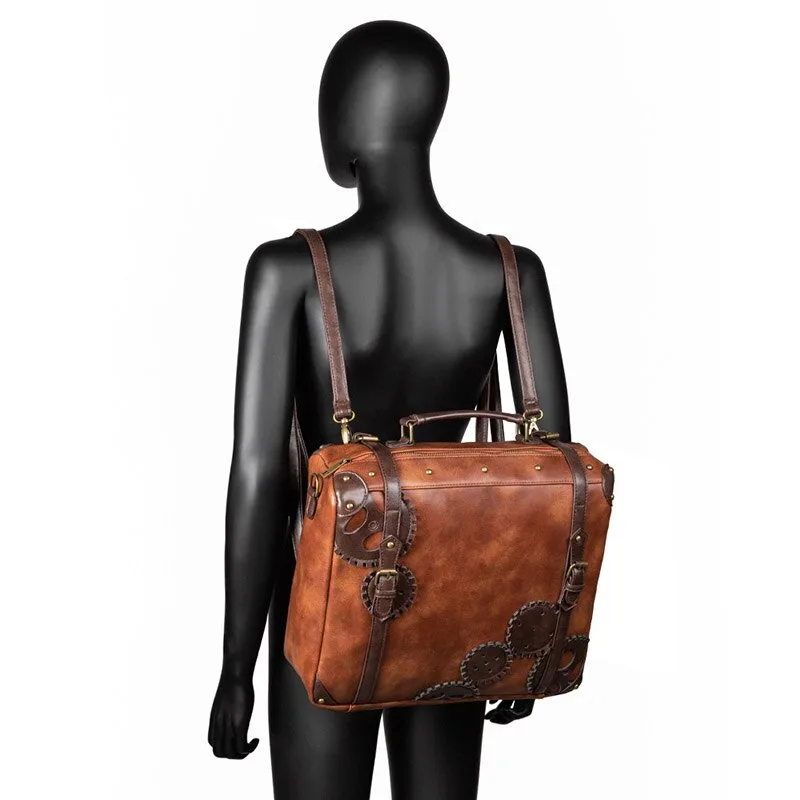 Aanzicht 4 — Steampunk tas – van PU-kunstleer