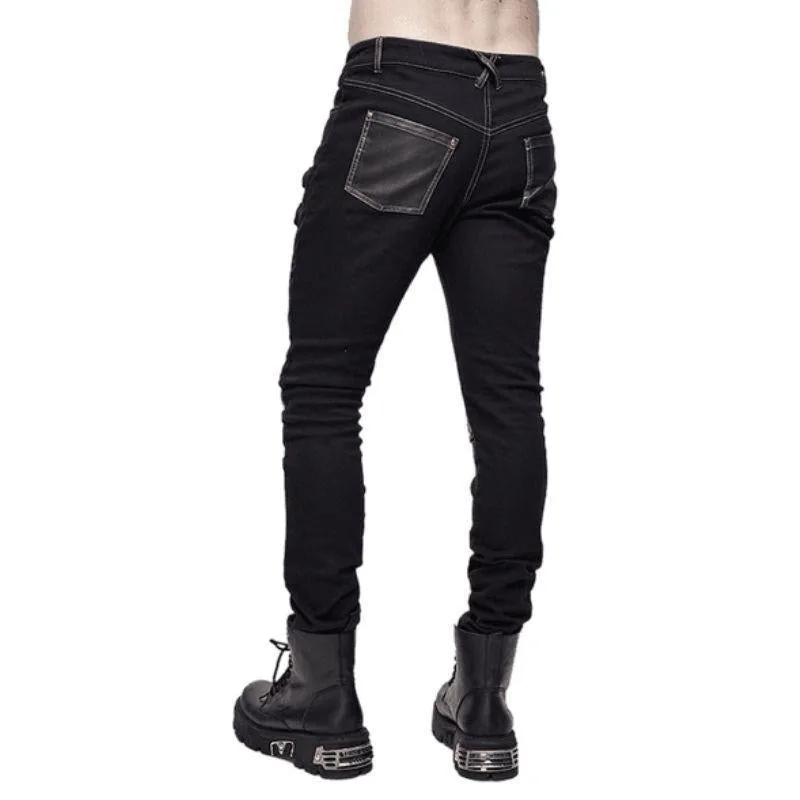 Aanzicht 3 — Steampunk broek voor heren – rok