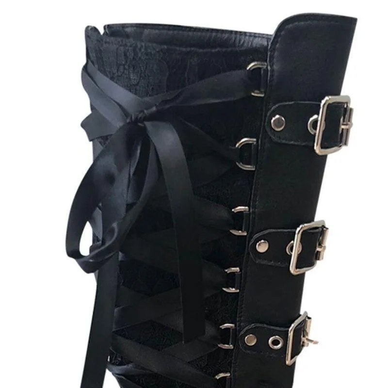 Aanzicht 4 — Steampunk laars – gothic