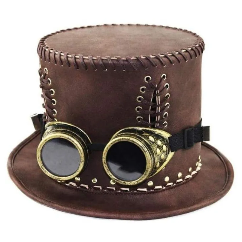 Steampunk hoed – van PU Steampunk hoed – van PU