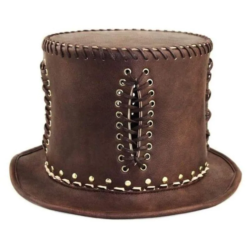 Aanzicht 2 — Steampunk hoed – van PU