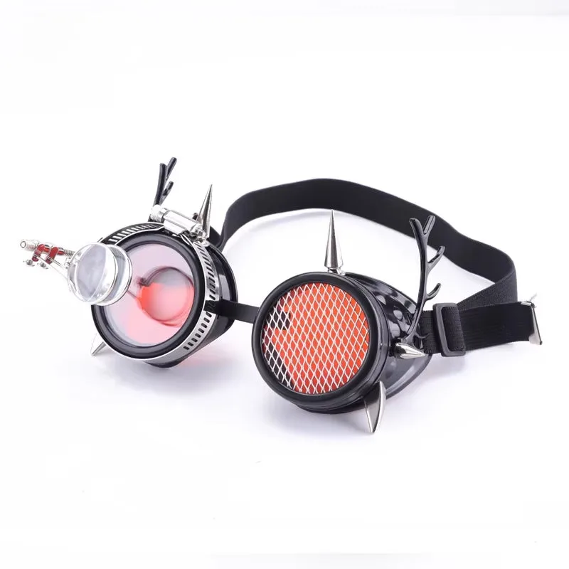 Aanzicht 5 — Steampunk gasmasker als kostuumaccessoire voor heren