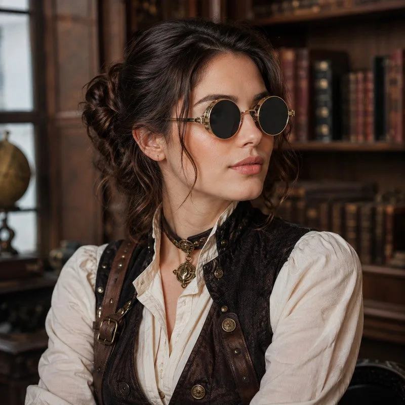 Aanzicht 6 — Steampunk zonnebril – vintage