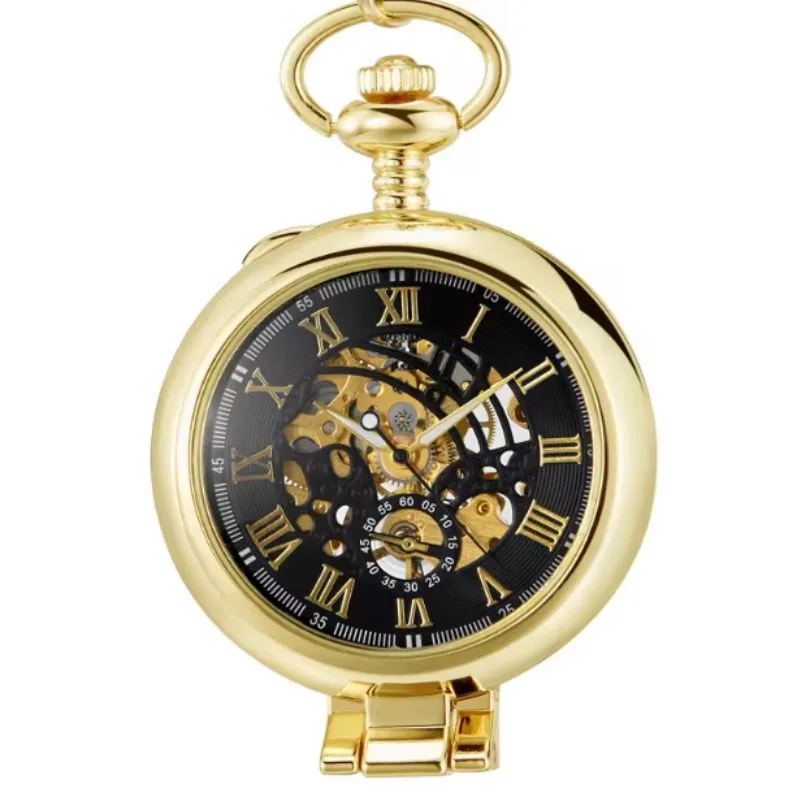 Aanzicht 4 — Steampunk zakhorloge – mechanisch