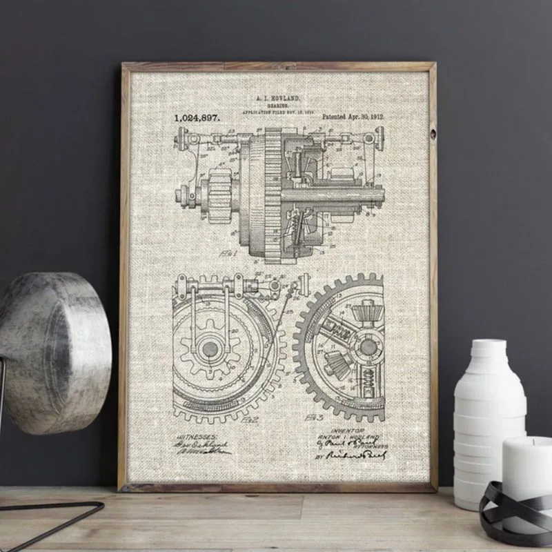 Wanddecoratie – ontwerp tandwiel
