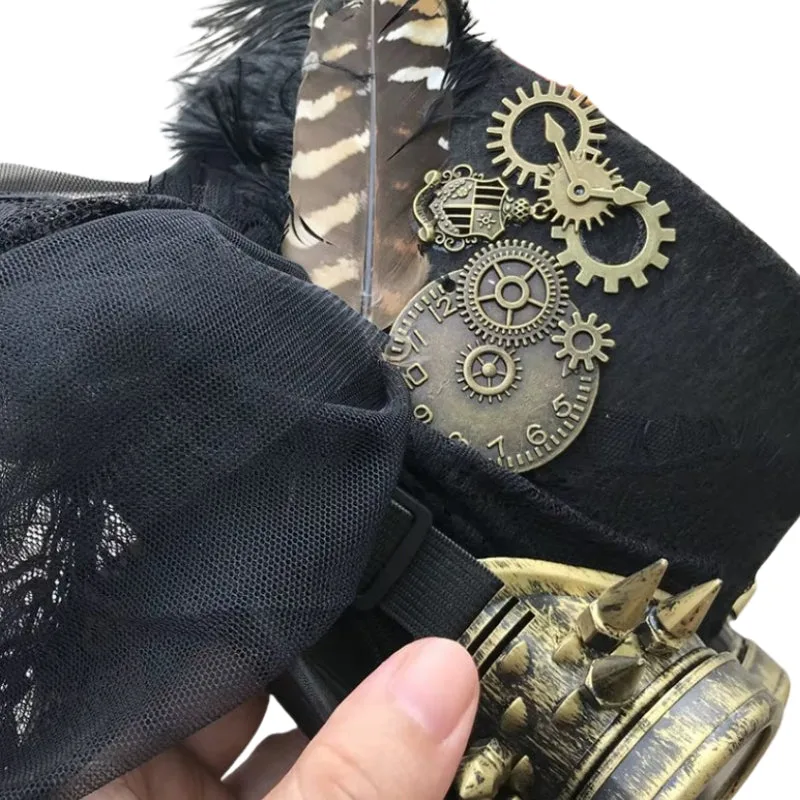 Aanzicht 4 — Steampunk hoed – kant