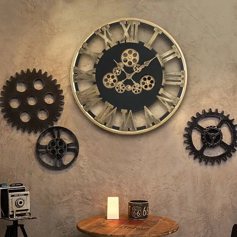 Aanzicht 2 — Steampunk horloge – tandwiel draaibaar
