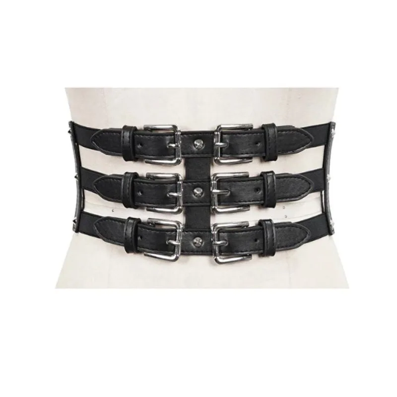 Aanzicht 3 — Tailleriem voor dames – gothic