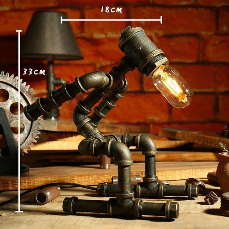 Aanzicht 11 — Steampunk lamp – Robot