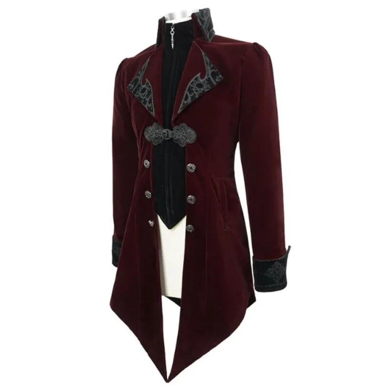Aanzicht 5 — Jas voor heren – gothic rood