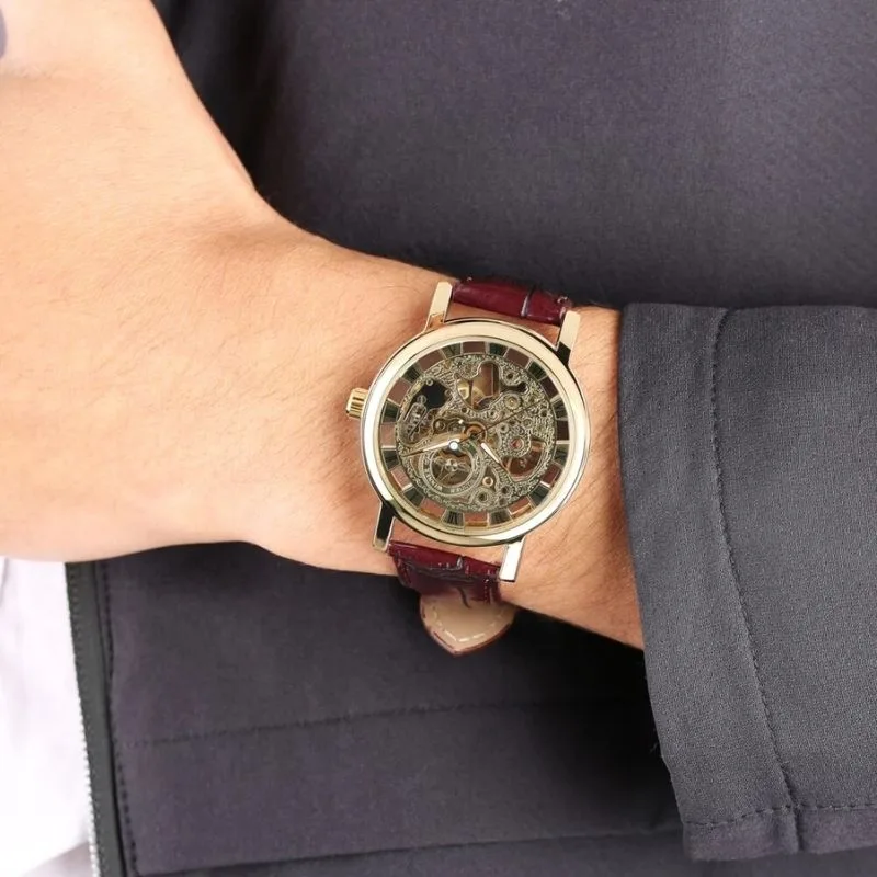 Aanzicht 2 — Skeleton horloge voor heren
