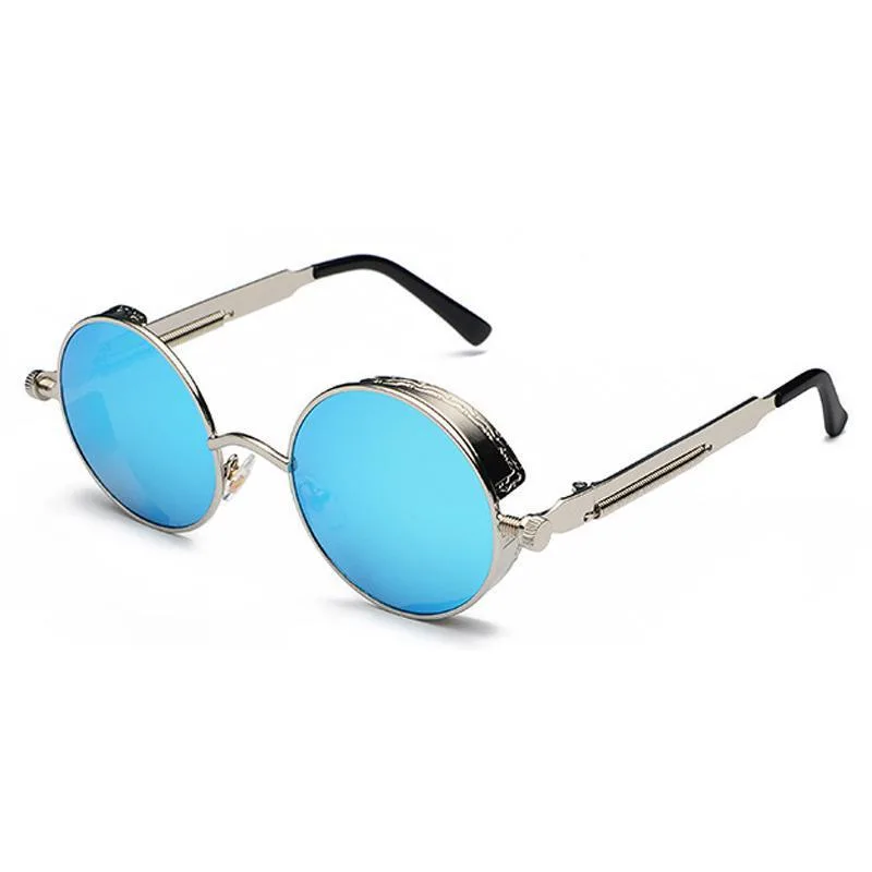 Steampunk bril – blauw