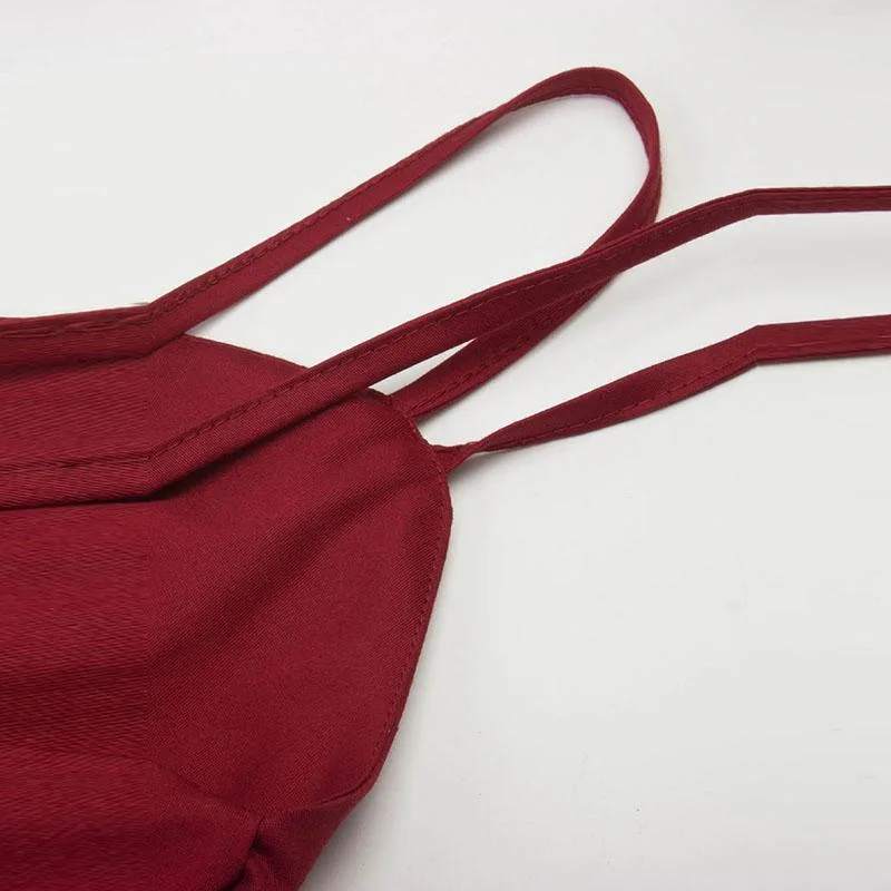 Aanzicht 5 — Jurk – vintage rood