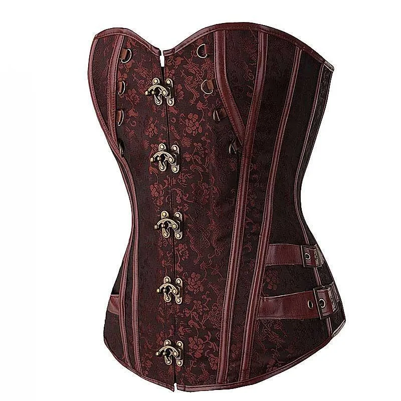 Aanzicht 2 — Steampunk korset – Overbust