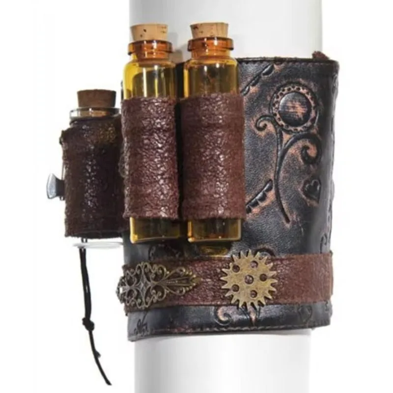 Steampunk bovenarmband – flesje