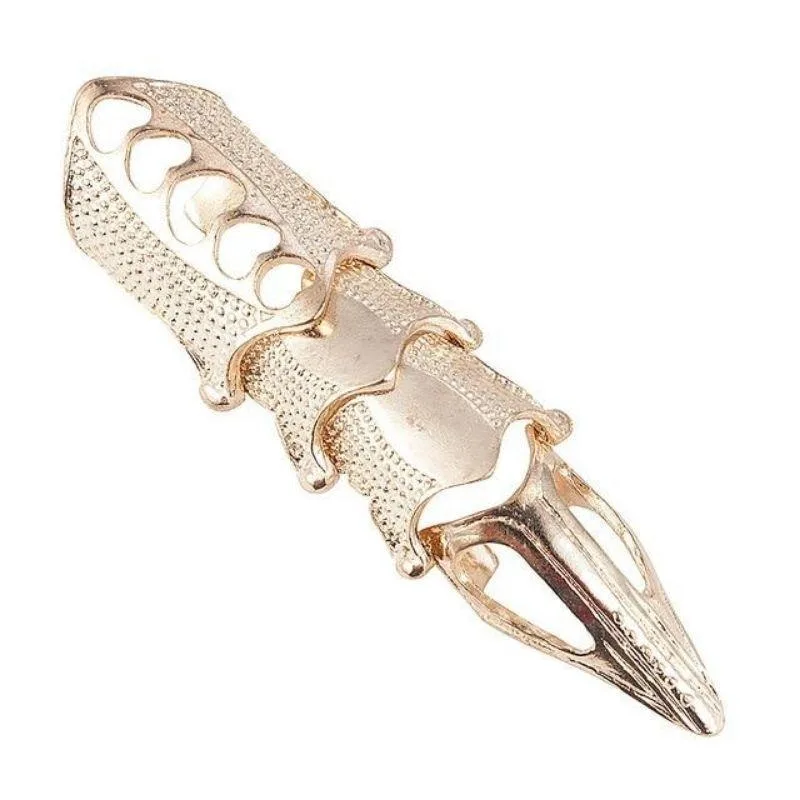 Aanzicht 5 — Steampunk ring – harnasmotief