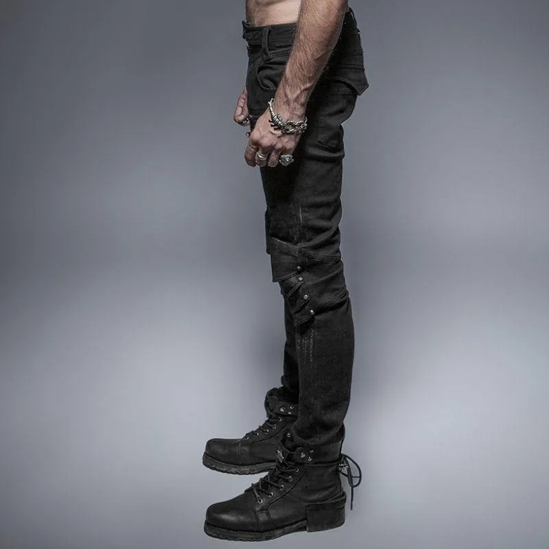 Aanzicht 3 — Steampunk broek – gothic punk RAVE