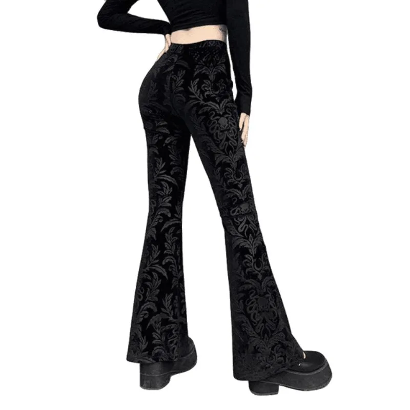 Aanzicht 2 — Broek voor dames – zwart gothic